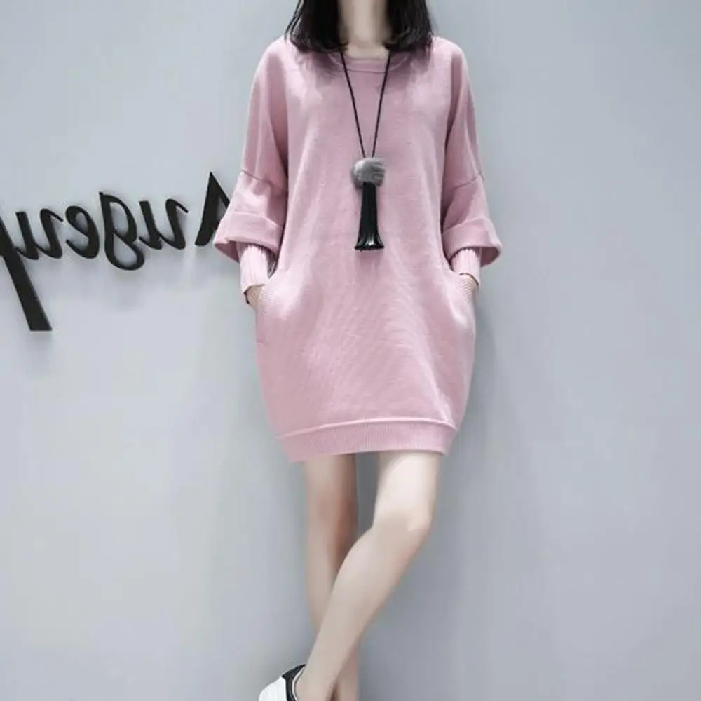 Женское осеннее модное платье из двух частей с имитацией однотонное черного