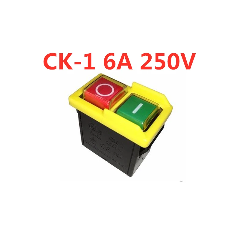 

CK-1 6A 250VAC electromagnetic switch button switch grinder start switch CK1