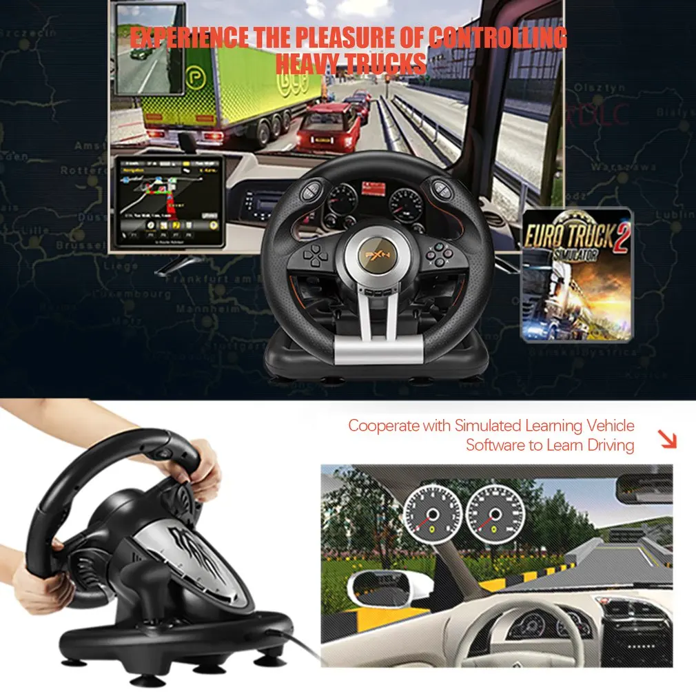 PXN V3II гоночная игра рулевое колесо с тормозом педаль для
