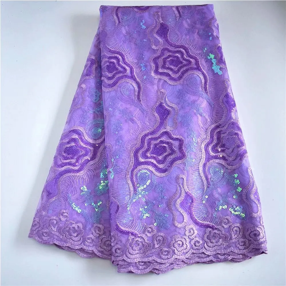 Последняя африканская кружевная ткань с блестками 2020 высокое качество