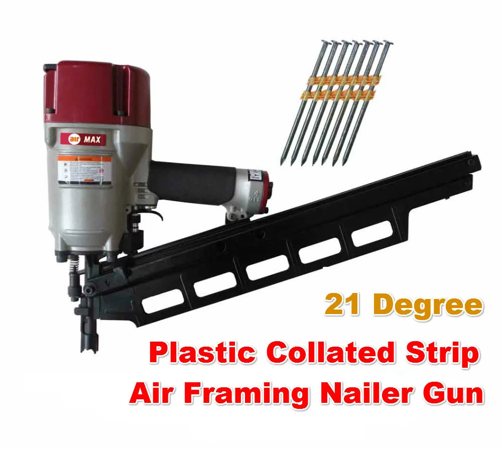 

21 Degree Plastic Collated Strip Air Framing Nailer Gun Pneumatic Plastic Inclined Row Nail Gun Oblique Row Nail Gun ( NR83A2 )