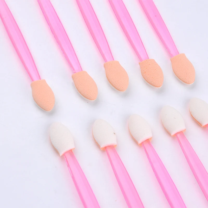 Make Up Mini Daily Use Handheld Plastic Portable Travel Professional Double Headed Salon Eye Shadow Brushes | Красота и здоровье