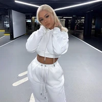 2021 winter fashion outfits for women tracksuit hoodies sweatshirt and sweatpants casual sports 2 piece set