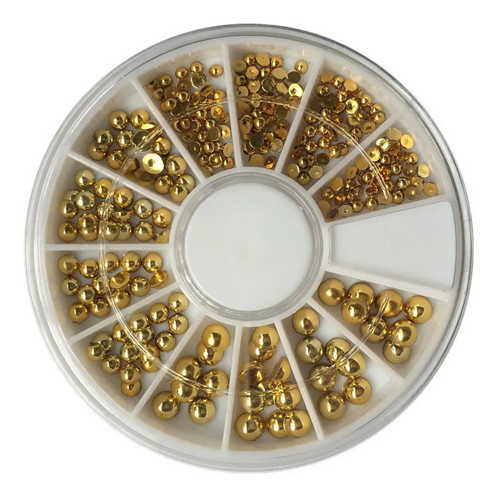 Маникюрный полукруглый жемчужный сверлильный ящик 2 4 мм смешанный маленький