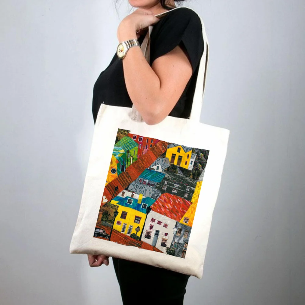 

Shopper Sexy mushrooms tattoo flash Printed Tote Bag women Harajuku shopper handbag girl Shoulder shopping bag Lady Canvas Bag