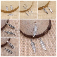 charms for jewelry making kit pendant diy jewelry accessories leaf feather charms