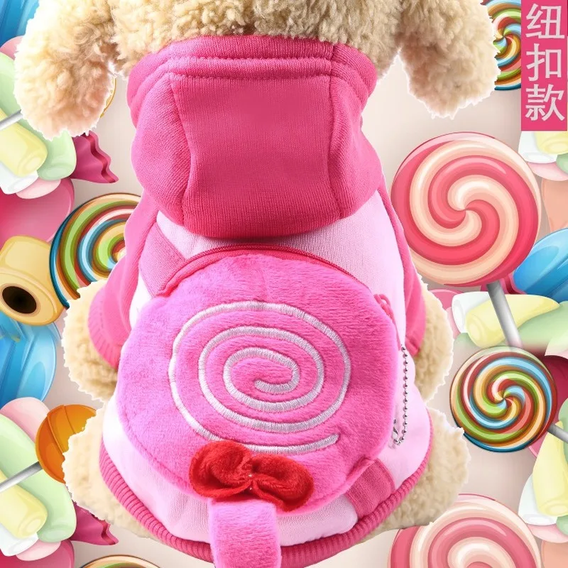 Одежда для домашних животных милый мультяшный флисовый свитшот собак маленьких