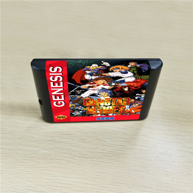 Игровой картридж Gunstar Heroes 16 бит MD для консоли MegaDrive Genesis|game cartridge bits|cartridge bitcartridge game |