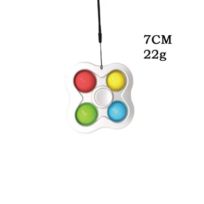 

Colorful Push Fidget Bubble Sensory Squishy Stress Reliever Autism Needs Anti-stress Pop Rainbow Board Game Toys