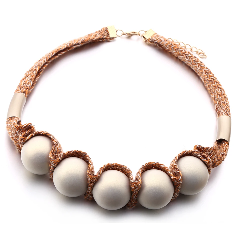 Женское Ожерелье с бусинами ожерелья и подвески из бисера эффектное ожерелье