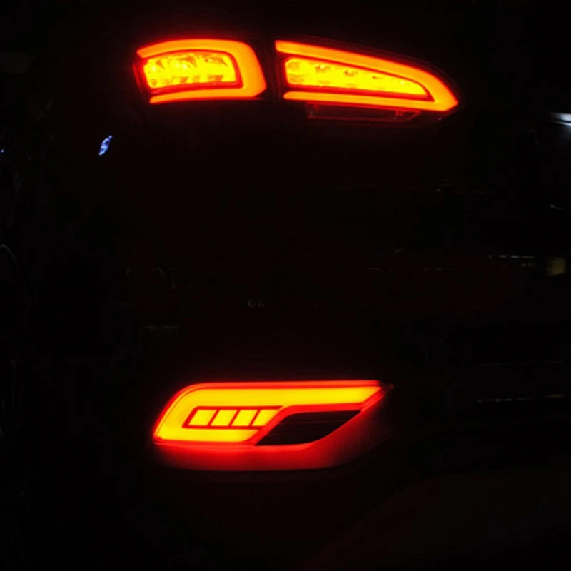 JSP стиль красный светодиодный задний противотуманный фонарь тормозной для 2017 Up