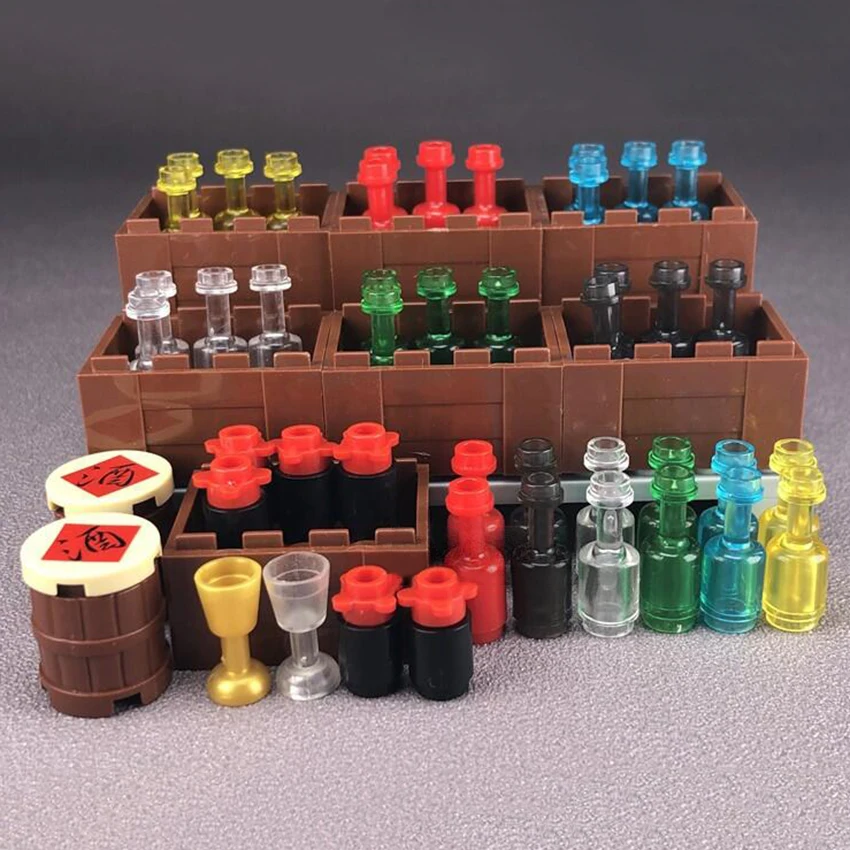 Новая банка для винных бутылок корзины Винных Бокалов строительные блоки