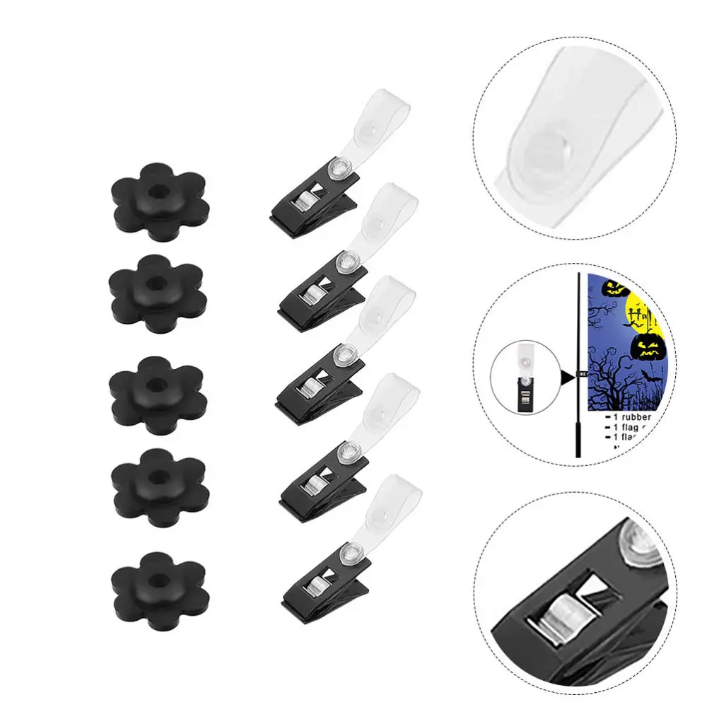 

20PCS Christmas Party Flag Plugs Garden Flag Fixing Bracket Accessory