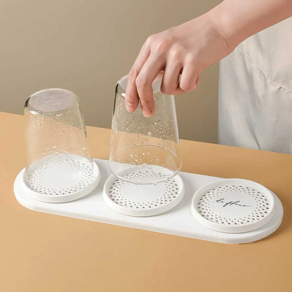 Полка для хранения чашек быстросохнущая полка посуды домашней кухни 18