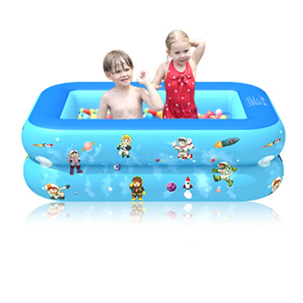 

2020 новый детский надувной бассейн, открытый летний детский плавательный бассейн, играющий в надувной бассейн из ПВХ, прямоугольник 130 см