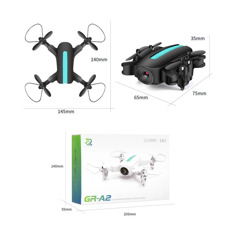 

New A2 Drone 1080P HD Camera WIFI FPV Altitude Hold Aerial Live Video Dron Foldable Quadcopter Durable Rolling 360 RC Drones