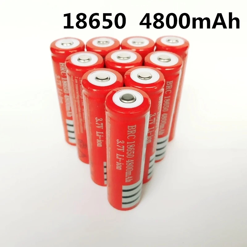 

18650 Battery rechargeable lithium battery 4800mAh 3.7V Li-ion battery for flashlight Torch 18650 Batteries GTL EvreFire