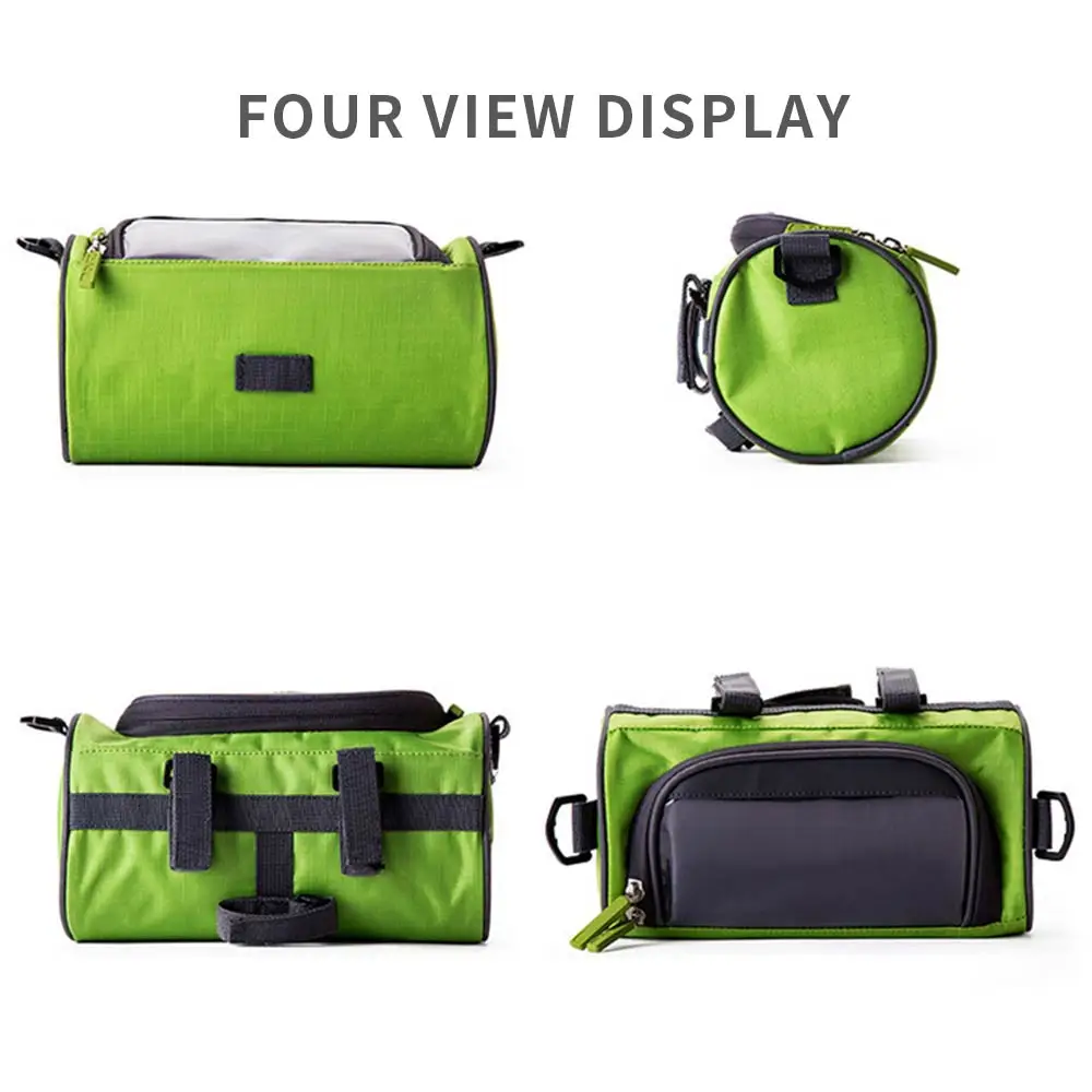 

Cycling Bicycle Bags Panniers Bike Tube Handlebar Cell Mobile Phone Bag Case Holder Cross Body Touch Screen Phone Bag