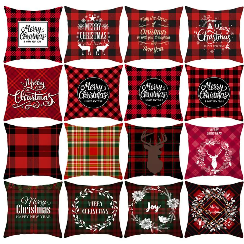 Рождественская серия плед шаблон пледы наволочка украшение дома для