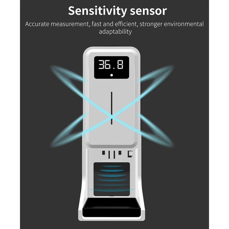 

2In1 Non-Contact Digital Infrared Thermometer and Automatic Sensor Soap Dispenser for Office Hotel Mall Outdoor/Indoor