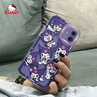 sanrio kuromi melody phone case for iphone13 13pro 13promax 12 12pro max 11 pro x xs max xr 7 8 plus cover