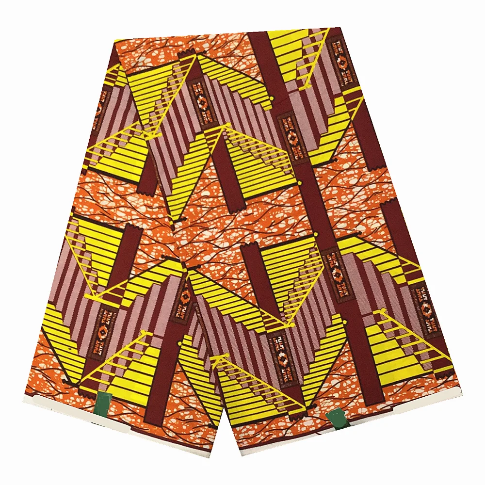 

100% хлопок, высокое качество, настоящий мягкий африканский восковой принт, ткань Нигерия, Гана, стиль Анкары, восковая ткань для платья