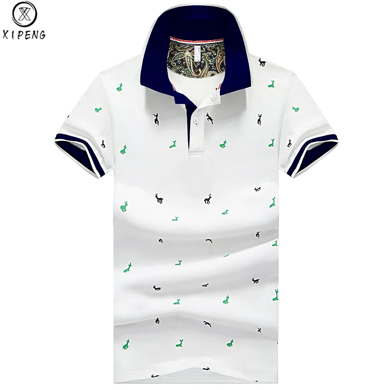 Новая брендовая мужская рубашка поло с коротким рукавом летние дизайнерские