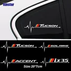 Наклейка на окна автомобиля, 2 шт., для Hyundai I10 I20 I30 I40 Ix35 TUCSON Elantra SONATA GENESIS SOLARIS VEOSTER TRITON ACCENT VEOSTER