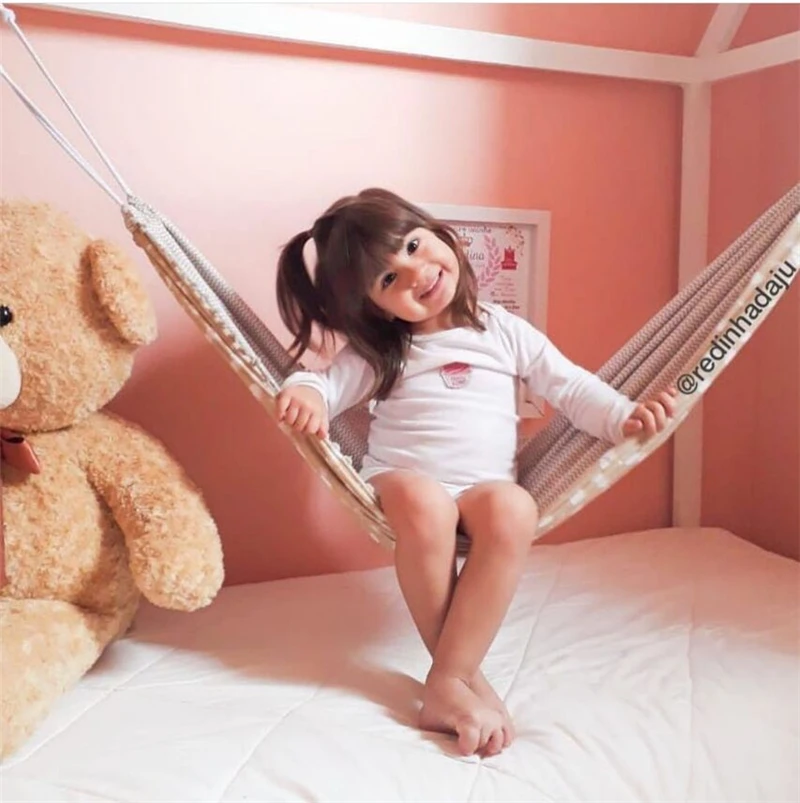

INS Children Hammock Swing Chair Baby Home Cartoon Hammocks Swings Decor Indoor Outdoor Hanging Basket Kids Hanging Cloth Bag