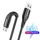 3A Кабель Micro USB Кабель для быстрой зарядки для Samsung Xiaomi Android Универсальный кабель для передачи данных для мобильного телефона Быстрая зарядка Кабели Micro USB