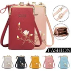 Новинка 2021, женские кошельки, однотонная кожаная сумка через плечо, женские сумки через плечо, большие держатели для карт, кошелек, сумка для девочек