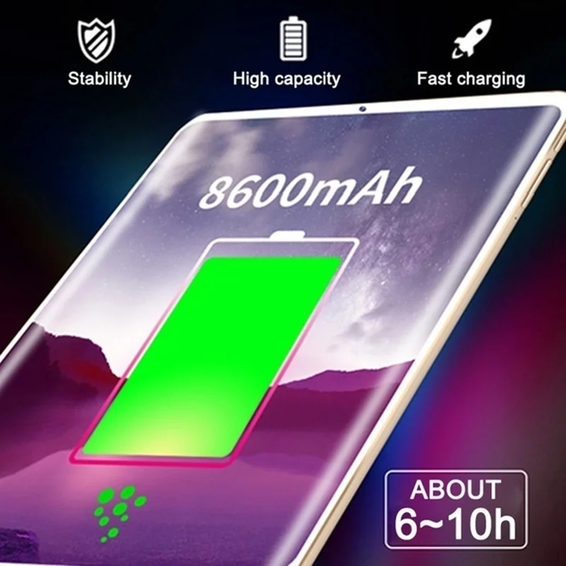 Новый WiFi планшетный ПК 10 1 дюймов десять ядер 4G сеть Android 7 Arge 2560*1600 ips экран Две