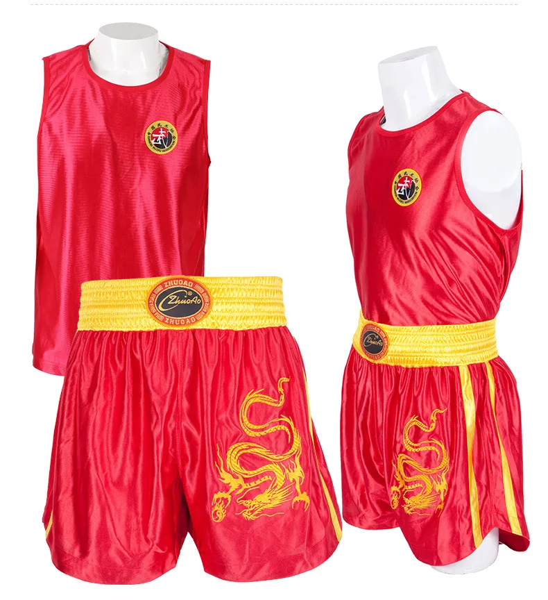 

Boxing Suit for Kids Kickboxing Muay Thai Shorts+Shirt Set Men Women Sanda Training Kungfu Martial Arts Uniform MMA Clothes