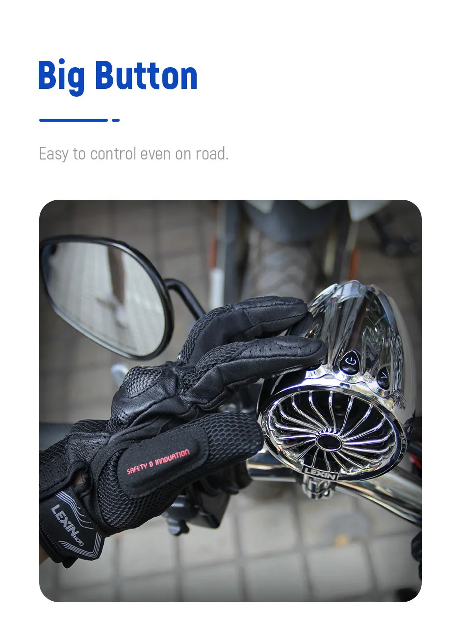 Мотоциклетные аксессуары Lexin динамики Q3 USB FM функция Bluetooth 5 1 IP67 водонепроницаемый