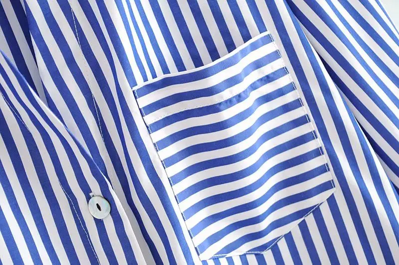 Новинка 2020 женское винтажное платье-рубашка в полоску повседневное прямое