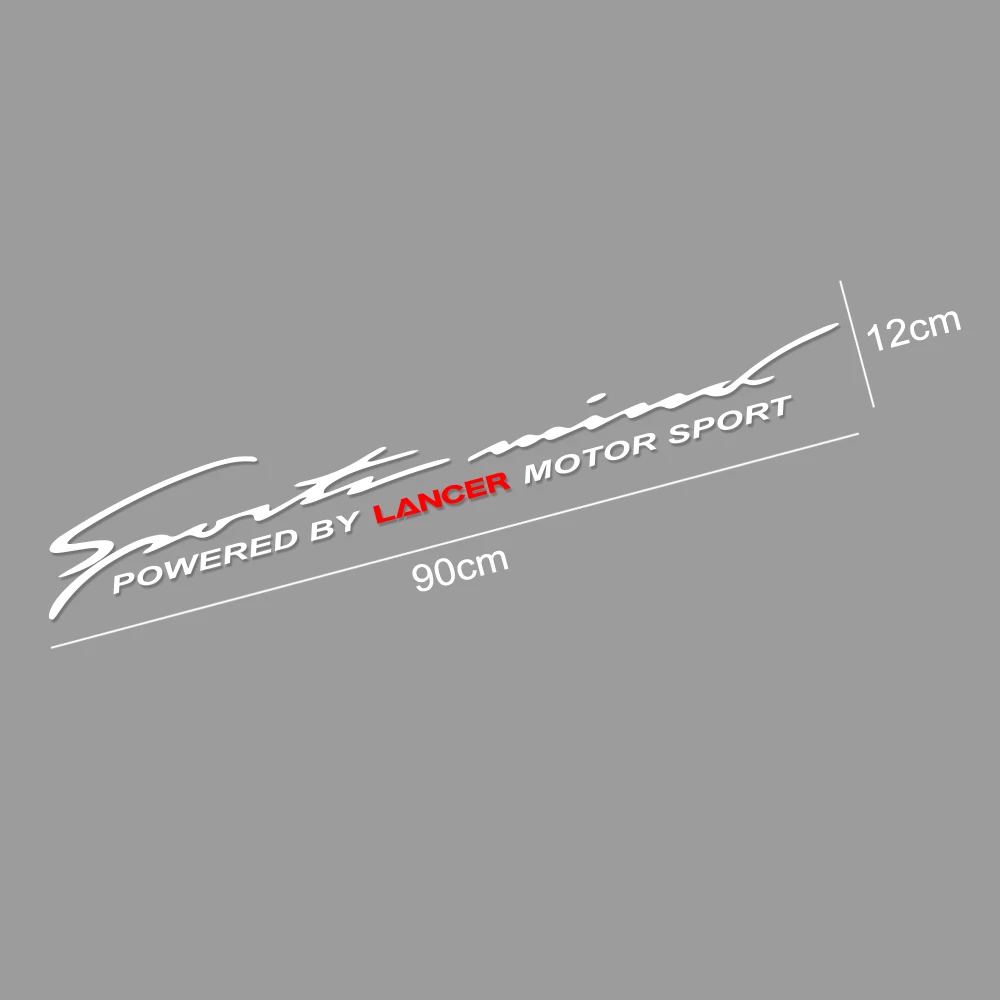 

90*12CM Motor Sport Car Front Rear Windshield Decal Stickers For Mitsubishi Lancer 10 3 9 Viny Auto Decor Reflective Accessories