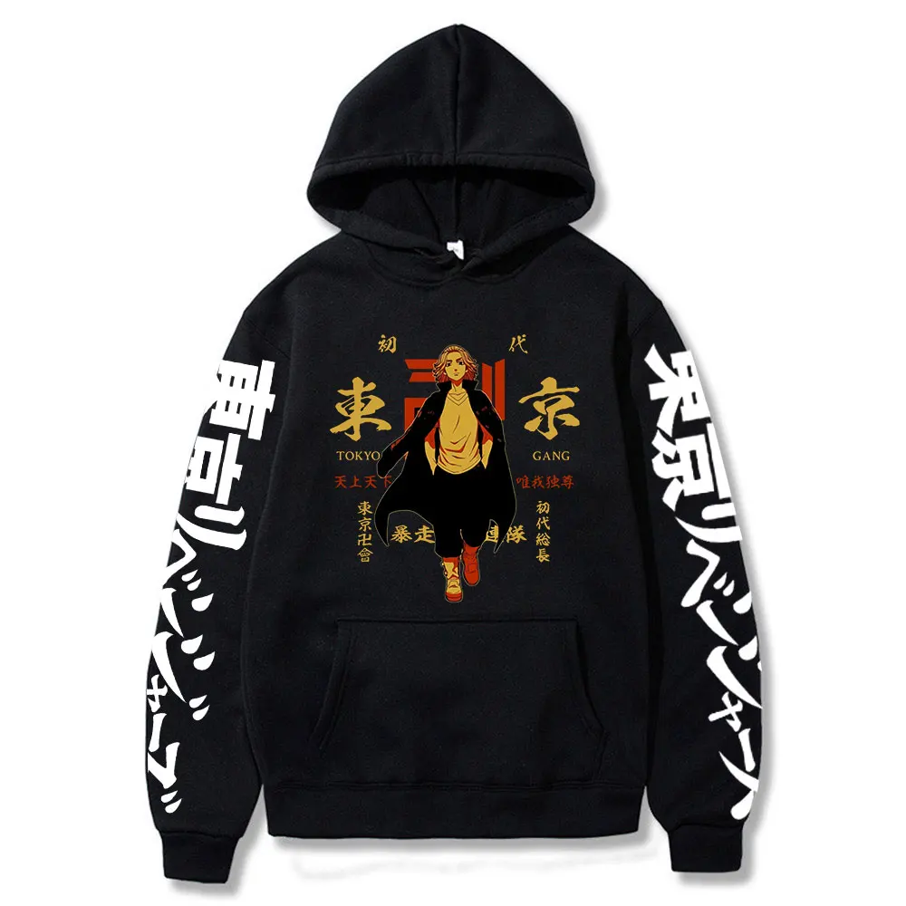 

Comic Tokyo Revengers Hoodie Unisex Long Sleeve Women Men Tracksuit Harajuku Streetwear 2021 Japanese Anime Clothes Plus Size