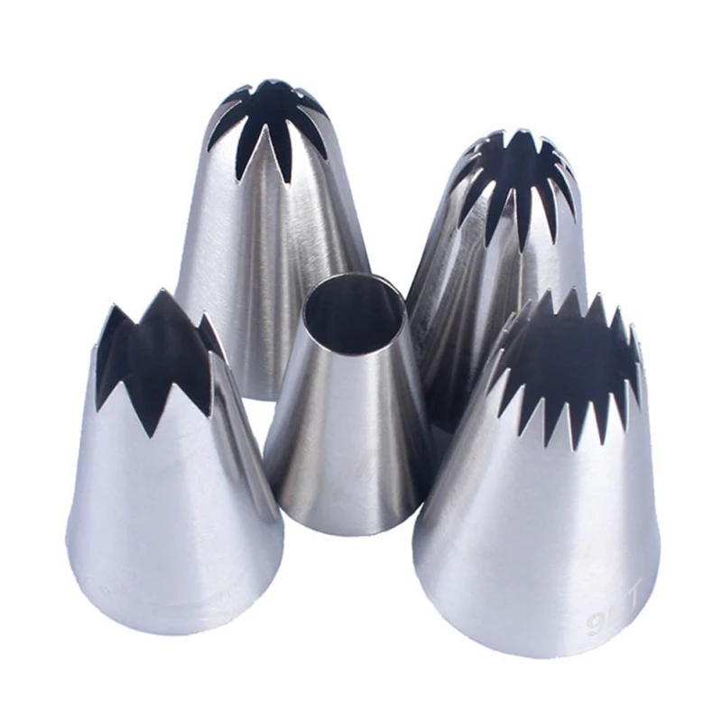

5 Pieces Kitchen Cake Decorating Supplies Kit Reusable Tools Set for Cupcakes Decorating Kit