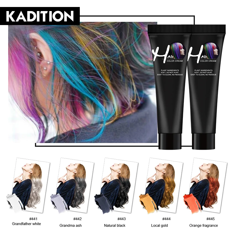 KADITION Salon краска для волос цвет укладки помадки Серебряный серебристый волос|Чаши