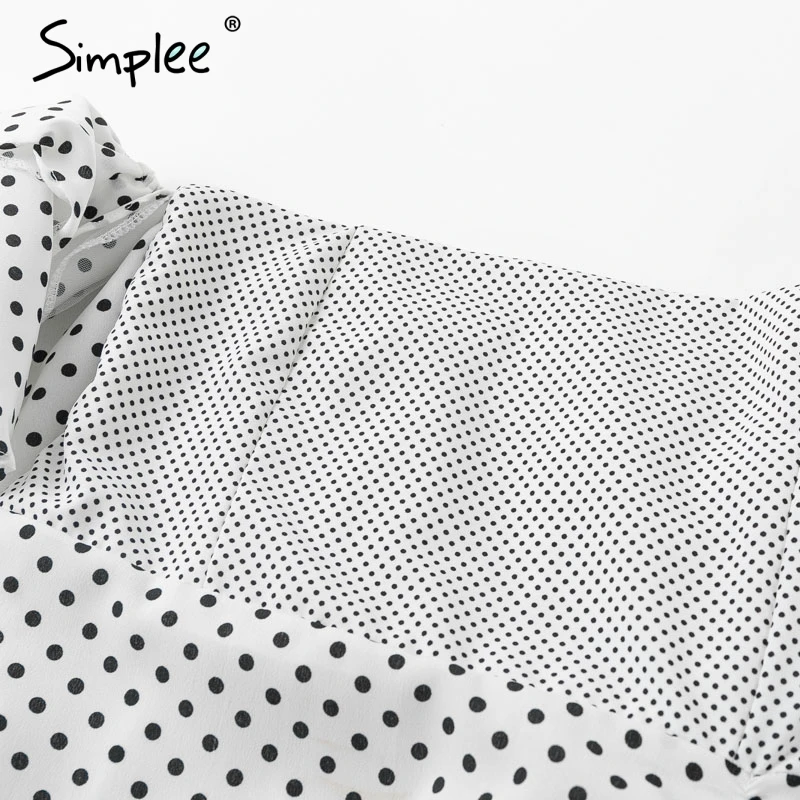 Женское платье Simplee с квадратным вырезом 2019 летние женские короткие вечерние