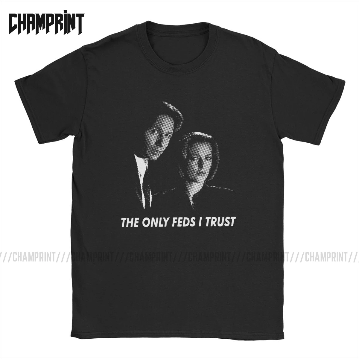 Футболка мужская с надписью The Only Feds I Trust X хлопковая тенниска короткими рукавами