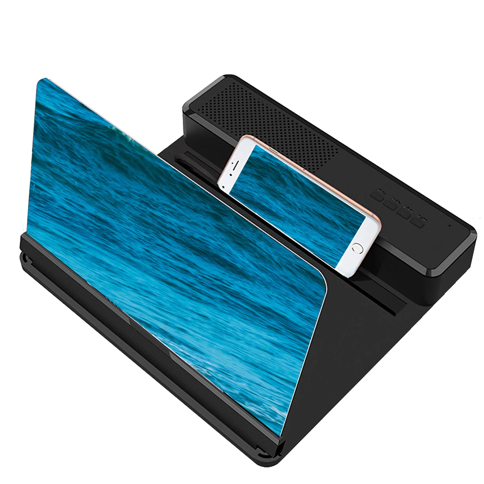 

2021 New Phone Screen Magnifier With Speaker High-Definition Screen For Movie Game Live Magnifying Folding Phone Holder