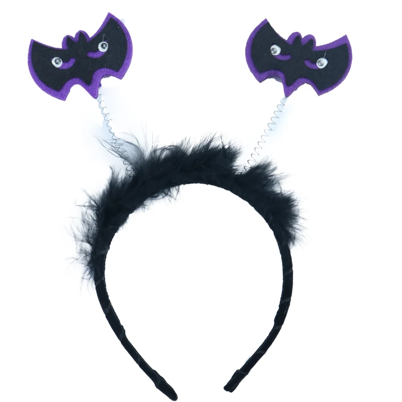 Летучая мышь Тыква оголовье Женские аксессуары для волос Хэллоуина эластичные