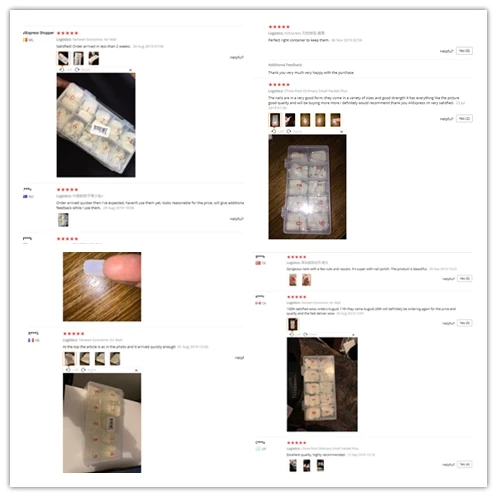 Горячая 1 коробка 500 шт полное покрытие французские накладные ногти Поддельные Советы коробка дизайн ногтей искусственный кончик ногтя акриловый инструмент для красоты DIY Маникюрный набор
