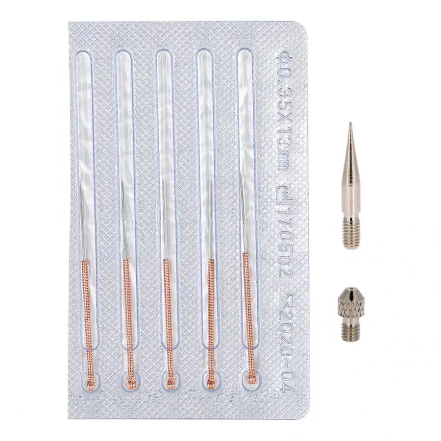 5Pcs Needles Профессиональный lcd точечный аппарат для удаления веснушек, лазерная плазменная ручка для удаления молей и точек, тег для лица, средство для удаления бородавок, инструмент для ухода за кожей - Цвет: 5Pcs Needles