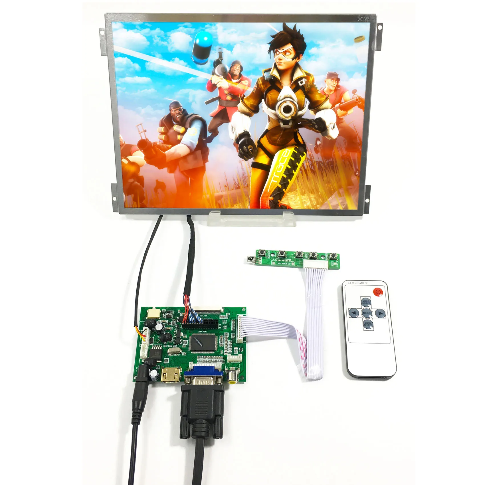 

10.4inch G104XVN01.0 1024X768 IPS LCD Screen HD MI VGA AV1 AV2 lcd driver board Replace G104X1-L04