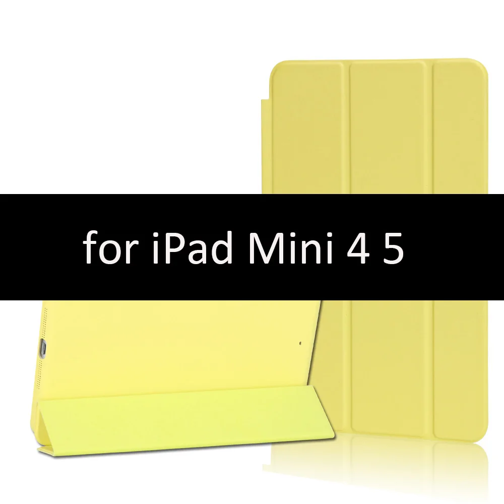 Чехол для iPad Mini 5 4 3 2 1 чехол GOLP PU кожаный тройной бумажник откидной стенд магнитный автоматический режим сна смарт-чехол для iPad Mini 5 чехол - Цвет: Yellow Green-45