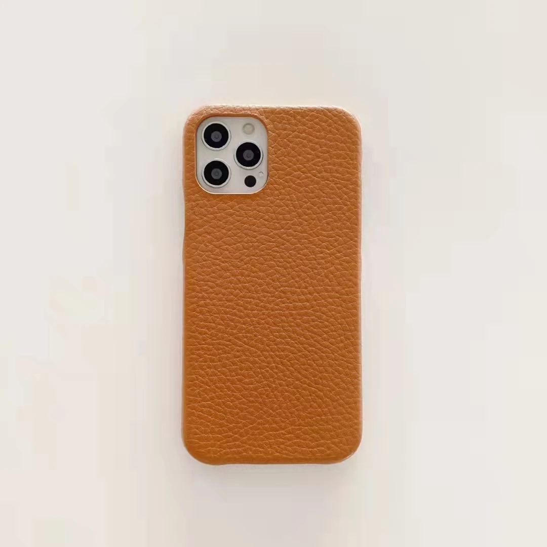 

Mobile Phone Case Cases for Iphone 7 8 X Xs Xr 11 12 13 Pro Max All Luxury Brands Leather Cover with Gold Metal Casing for Girls