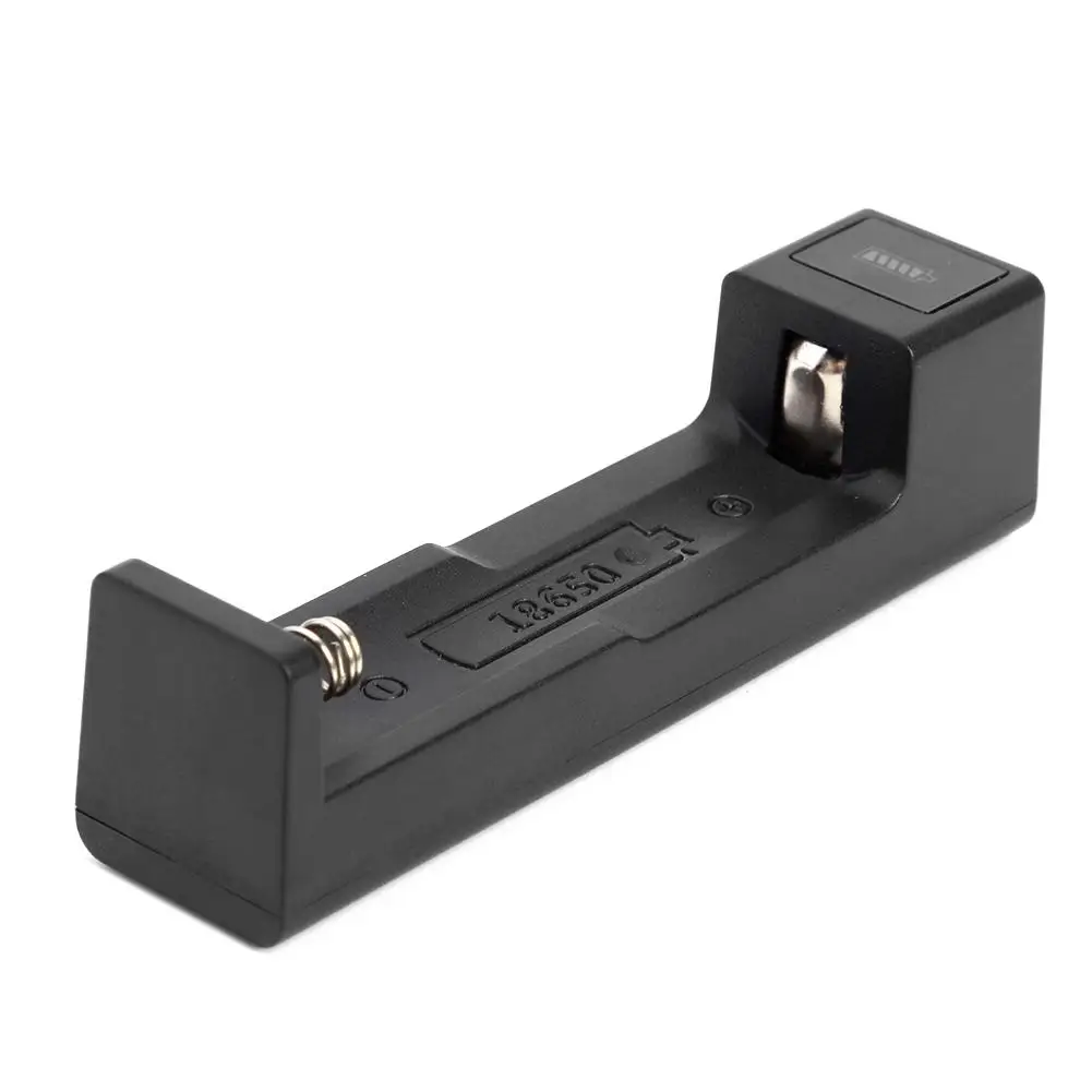 

ALLOYSEED USB 1 Slot 18650 Battery Quick Charging Charger Portable USB Rechargeable Lithium Battery Charger Dock Station Cradle