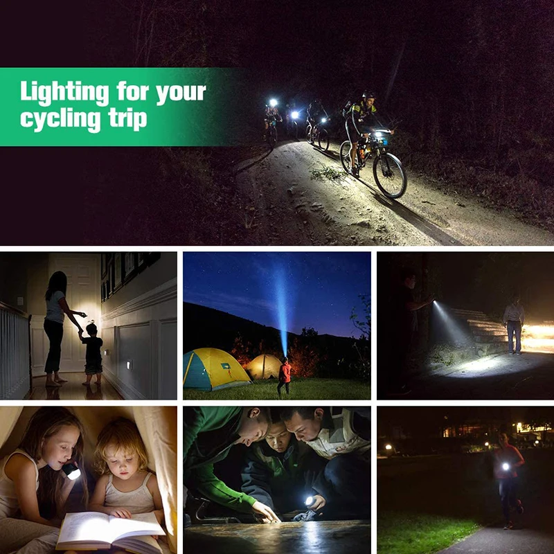 

MOSFiATA Bike Light USB Rechargeable Bicycle Light 3 LED 1000 Lumens IPX4 Waterproof Bike Front Light Flashlight LED Headlight